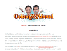 Tablet Screenshot of coltonaboud.com